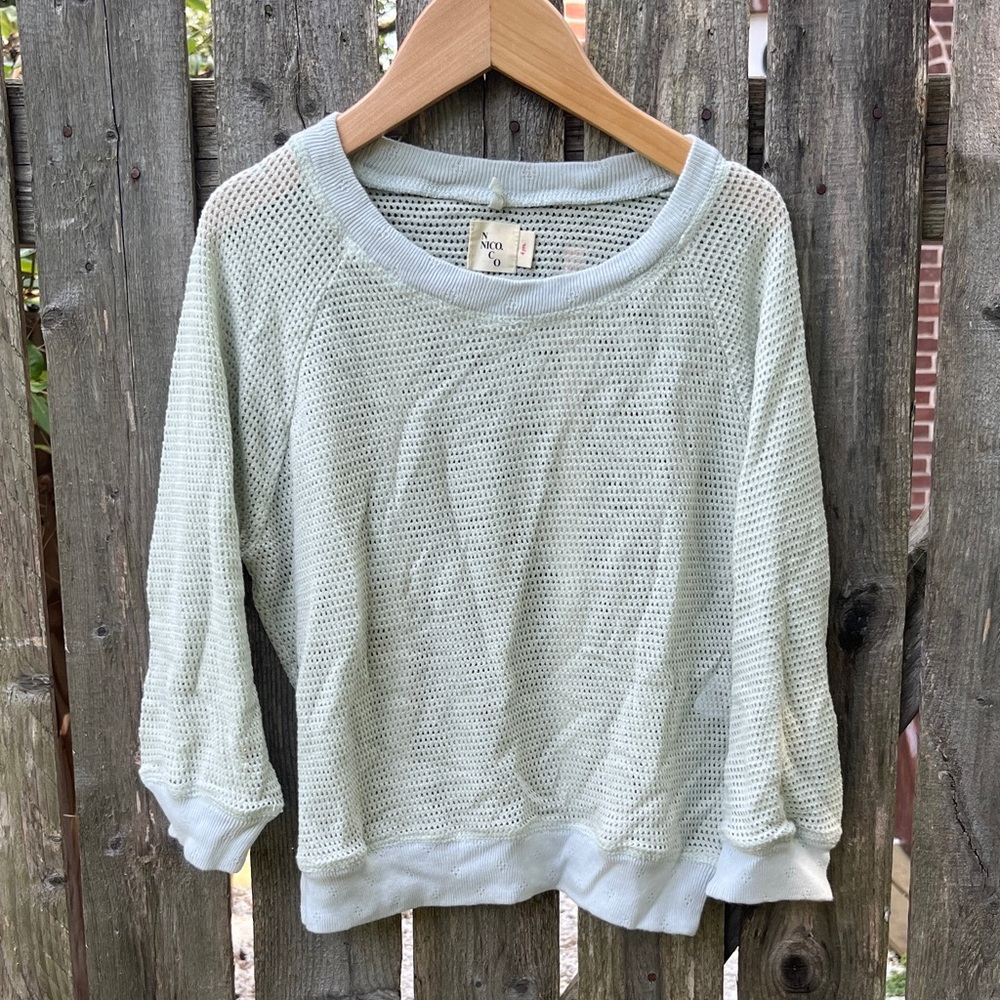 Nico Nico Raglan Mesh Long Sleeved Shirt